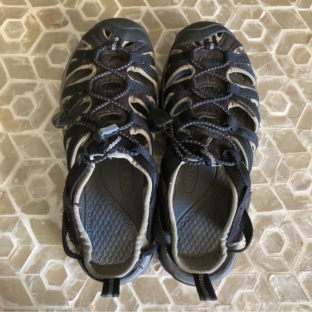 Keen Women's Whisper sandal in Black/Gargoyle - Picture 7 of 7